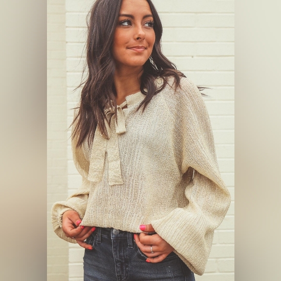 Amuse Society | Lurex Knit Long Sleeve Top - Picture 12 of 16